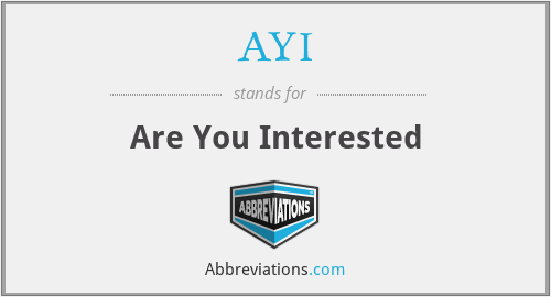 What does AYI stand for?