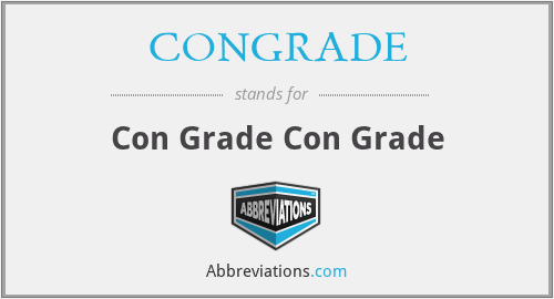 What does CONGRADE stand for?