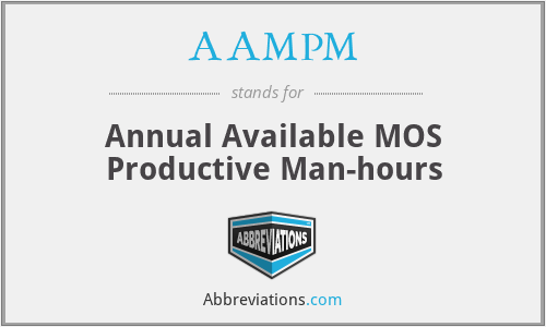 AAMPM - Annual Available MOS Productive Man-hours