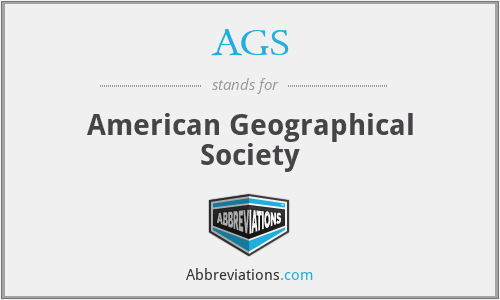 AGS - American Geographical Society