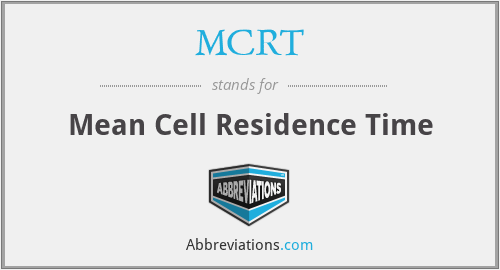 What does MCRT stand for?