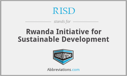 RISD - Rwanda Initiative for Sustainable Development