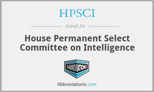 HPSCI - House Permanent Select Committee on Intelligence
