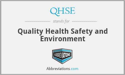 What does QHSE stand for?