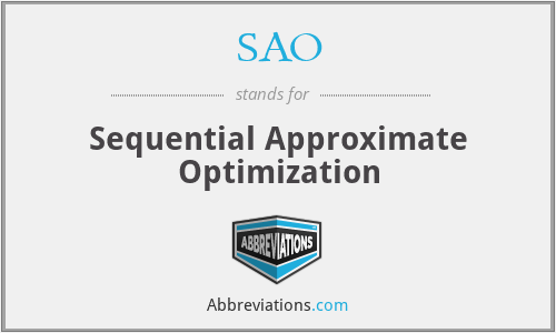 SAO - Sequential Approximate Optimization