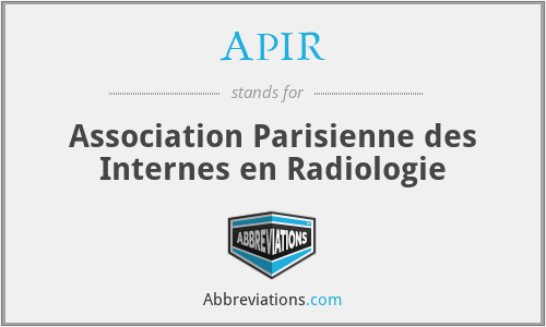 APIR - Association Parisienne des Internes en Radiologie