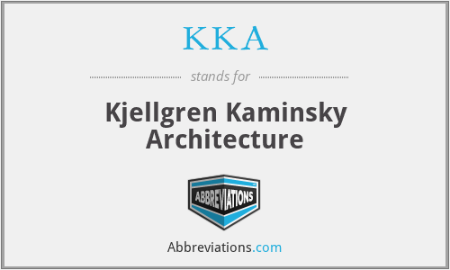 KKA - Kjellgren Kaminsky Architecture