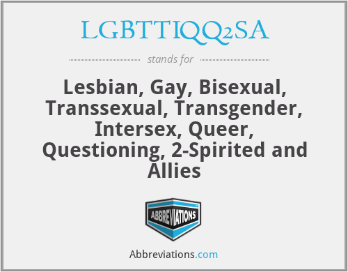 What does LGBTTIQQ2SA stand for?