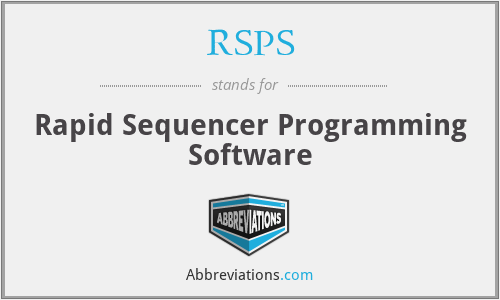RSPS - Rapid Sequencer Programming Software