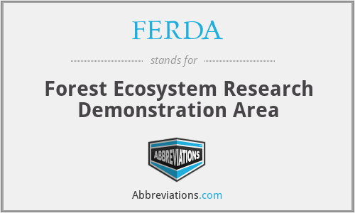 FERDA - Forest Ecosystem Research Demonstration Area