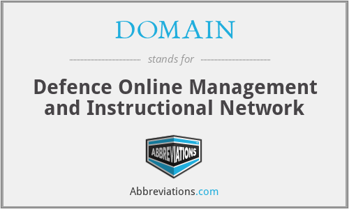 DOMAIN - Defence Online Management and Instructional Network
