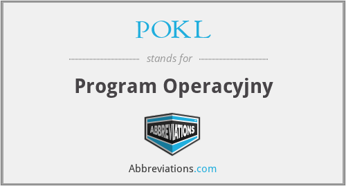 POKL - Program Operacyjny
