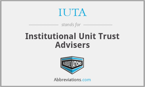 What does IUTA stand for?