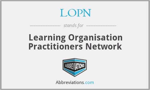 LOPN - Learning Organisation Practitioners Network