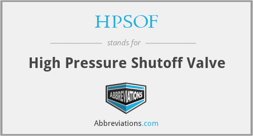 What does HPSOF stand for?
