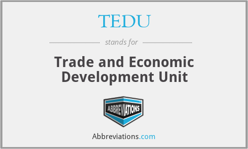TEDU - Trade and Economic Development Unit
