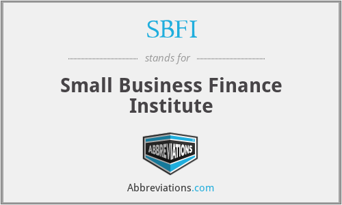 What does SBFI stand for?