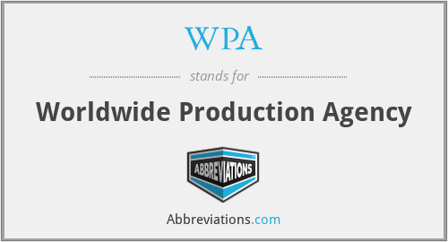 WPA - Worldwide Production Agency