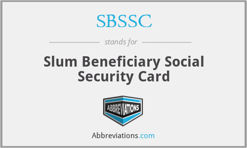 What does SBSSC stand for?