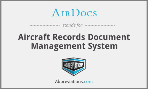 AirDocs - Aircraft Records Document Management System