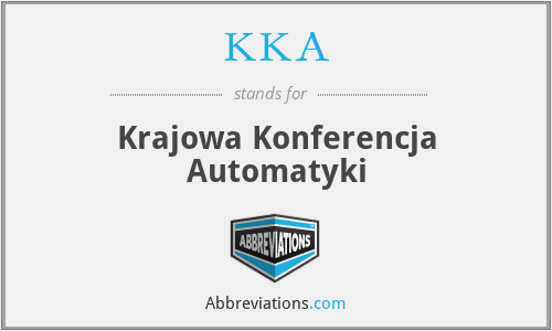 KKA - Krajowa Konferencja Automatyki