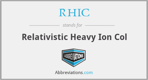 RHIC - Relativistic Heavy Ion Col