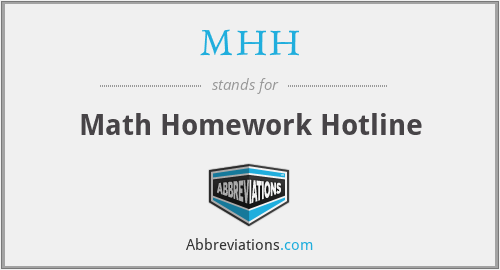 Math homework hotline