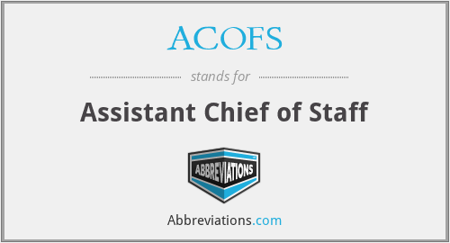 What does ACOFS stand for?