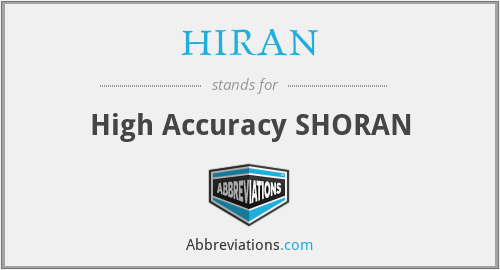 HIRAN - High Accuracy SHORAN