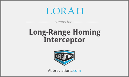What does LORAH stand for?