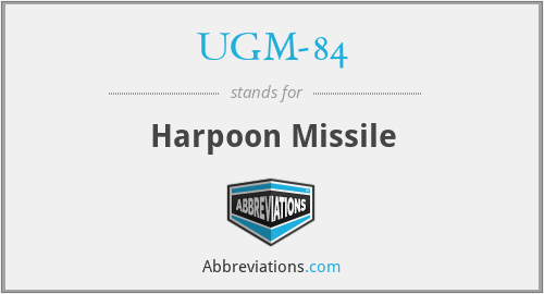 UGM-84 - Harpoon Missile