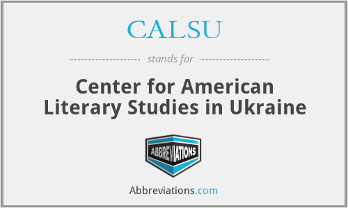 CALSU - Center for American Literary Studies in Ukraine