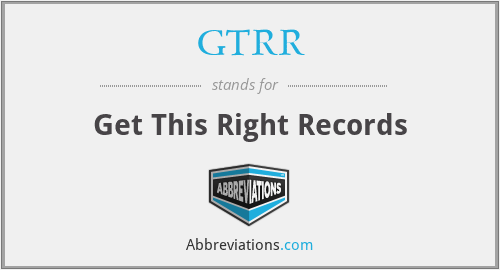 What does GTRR stand for?