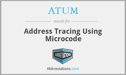 ATUM - Address Tracing Using Microcode
