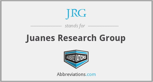 What does JRG stand for?