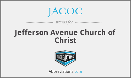 JACOC - Jefferson Avenue Church of Christ