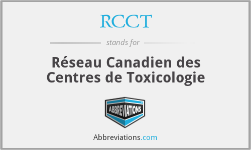 RCCT - Réseau Canadien des Centres de Toxicologie