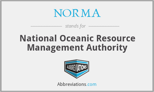 NORMA - National Oceanic Resource Management Authority
