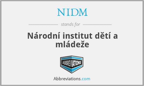 What does NIDM stand for?