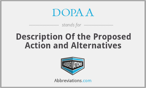 What does DOPAA stand for?