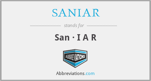 What does SANIAR stand for?