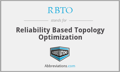 RBTO - Reliability Based Topology Optimization