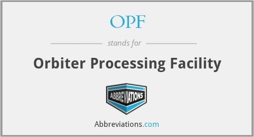 What does OPF stand for?