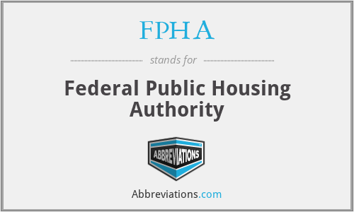 FPHA - Federal Public Housing Authority