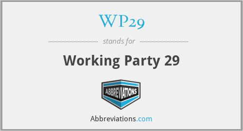 WP29 - Working Party 29