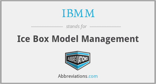What does IBMM stand for?
