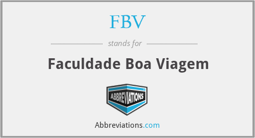 What does FBV stand for?
