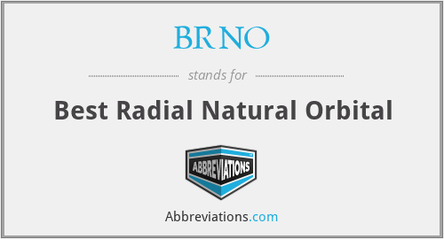 BRNO - Best Radial Natural Orbital