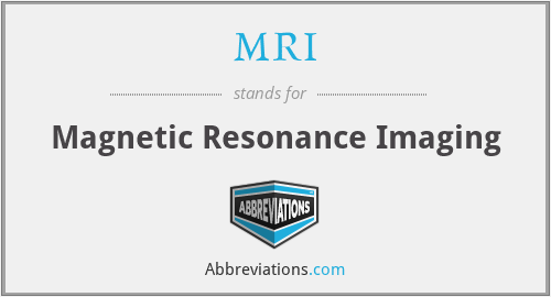What does M.R.I. stand for?