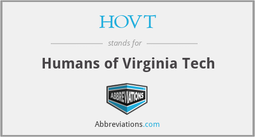 HOVT - Humans of Virginia Tech
